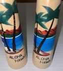 Vtg Wood Salt Pepper Shakers Aloha Souvenir Hawaii Japan Tiki Bar Decor Beach