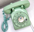 Vintage 1966 Rotary Dial Telephone Sea Foam Green Stromberg-carlson Made In Usa