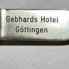 Gebhards Hotel G  ttingen Germany Chunky Metal Hotel Room Key  275 W  Bumper Fob