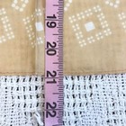 Vintage Square Scarf Peach And White Dotted Square Geometric Pattern