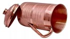 100  Pure Copper Water Jug Pitcher With Tumbler Glass Ayurveda Benefits Set Of 6