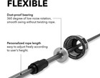 Skipping Jump Rope Tangle-free With Ball Bearings And Foam Handles  2 Pack 