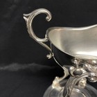 Silverplated 2 Piece Tilting Gravy Sauce Boat With Warming Stand Victorian Style