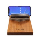 Jooleer Kalimba Thumb Piano 17keys Okoume Wood With Smartphone Slot Mbira