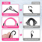 24 Inch Bungee Cords With Hooks  4 Pack Superior Rubber Heavy Duty Bungee Straps