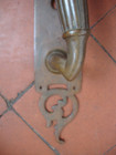 Antique  Brass Or Bronze Pull Handle With Original Patina