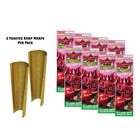 Juicy Hemp Wraps- 8 Pack- Cherry Pie- Gluegar Og 3ml  Glass   Wood Tips