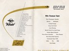 Vintage Pan American Honolulu Menu Postcard Champagne Supper Cover Lillian Sader