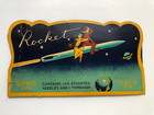Vintage 1950 s  Sewing Needle Case Pack Kit Rocket Ship   japan