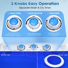 Clickoods 28lbs Portable Washing Machine  Twin Tub Washer Compact