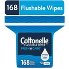 4 Pack  Cottonelle Fresh Care Flushable Wet Wipes  1 Resealable Bag