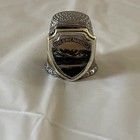 Colorado Breckenridge Decorative Thimble Silver Tone Souvenir State Mountains