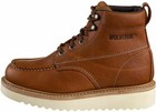 Men Wolverine Wedge Moc-toe 6  Work Boot Soft Toe W08288 Brown 100  Original New