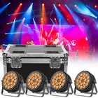 270w 18led Stage Lights Rgbwa Uv Dmx Par Lights Party Dj Disco Show With Case