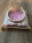 Disney Princess Crown Decorative Candle Holder With Pink Pillow Base