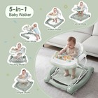 Baby Walker 5-in-1 Activity Center Portable Bouncer Combo With Wheels Music