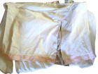 Serena   Lily Cotton Tailored Crib Skirt White Band Pink Pleated Taupe Panels