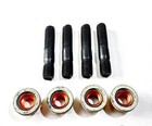M8x1 25 High Tensile Exhaust Manifold Stud Kit  Includes 4 Studs And 4 Lock N   