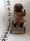 Handmade Wooden Sheep Pull Toy Folk Art Rustic Farmhouse Decor 1984 Used