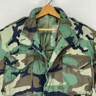 Usgi Military Cold Weather Field Coat Jacket Mens Medium Woodland Camo 80s