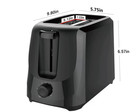 Mainstays 2-slice Toaster With 6 Shade Settings And Removable Crumb Tray  Black