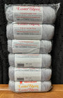 Lot Of 6 New Red Heart Luster Sheen Yarn Skeins - 412 Silver -sealed Pack- A 94