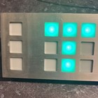 Vintage Tix Clock Led Cube Root Clock Silver Faceplate Works Great