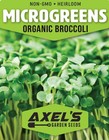 Organic Broccoli Microgreen Seeds   Heirloom Non Gmo Sprouting Seeds