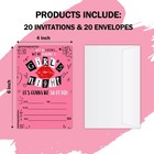 20 Girl s Night Birthday Party Invitations With Envelopes Invite Cards