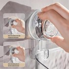 Suction Cup Water Ripple Storage Rack  gray white 