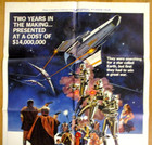 Original 1978 Battlestar Galactica One Sheet Folded 27 X 41 R  Hatch L  Greene