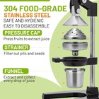 Manual Cast Iron Juicer  Hand Press Citrus Juicer W cup  Black