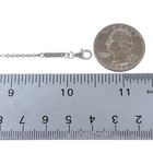 Adjustable Cubic Zirconia Infinity Heart Anklet   Estate Sterling Silver 925