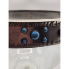 Southwestern Glass Bowl And Hurricane Vase Set Pewter Turquoise Accents