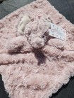 Oobles Pink Swirl Rosette Elephant Plush Lovey Security Blanket Baby Girl Rattle