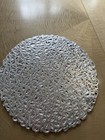 Nwot Chilewich Silver Pewter Round Placemats Set Of 8 Pebble