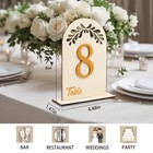 Wooden Wedding Table Numbers 110 Base Reception Bridal Shower Party Decor