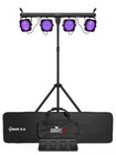 Chauvet Dj 4bar Ils Lighting System W  4  Par Lights stand footswitch bag remote
