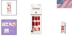Salon-quality Kiss Press-on Nails - 30 Count In Chic Red - Easy Application
