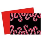Great Papers Candy Cane Uncoated General Use Notecard With Envelope Red