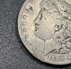 1889-cc Morgan Silver Dollar  1 Vf Details Very Fine Damaged Key Date