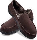  mens Moccasin Slippers Indoor Outdoor House Slippers Warm Plush Fuzzy Memory   