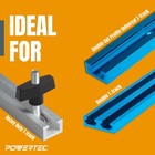 Powertec 71128 128pc T-track Knob Kit 5 16-18 Bolts Washers