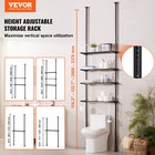 Vevor Over The Toilet Storage 4-tier Bathroom Shelf Rack Space Saver Organizer