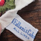 Vintage Fallani   Cohn Christmas Linen Tea Towel Poinsettia 14x27 