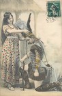 Set 5 Antique Postcards 1908 Couple Costumes Allegory Lovers France Nice Colors
