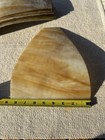 Slag  Bent Glass Replacement Panel For Table Lamp    Replacement   D