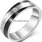   You Are Always In My Heart  Couples Stainless Steel Promise Ring Wedding Band