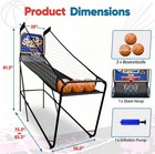 Portable Indoor Electronic Basketball Arcade Game For Single Shot Fun