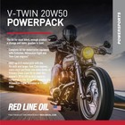 Red Line 90226 20w50 Powersport Motor Oil V-twin - 1 8 Quart  8 Pack  Plain 